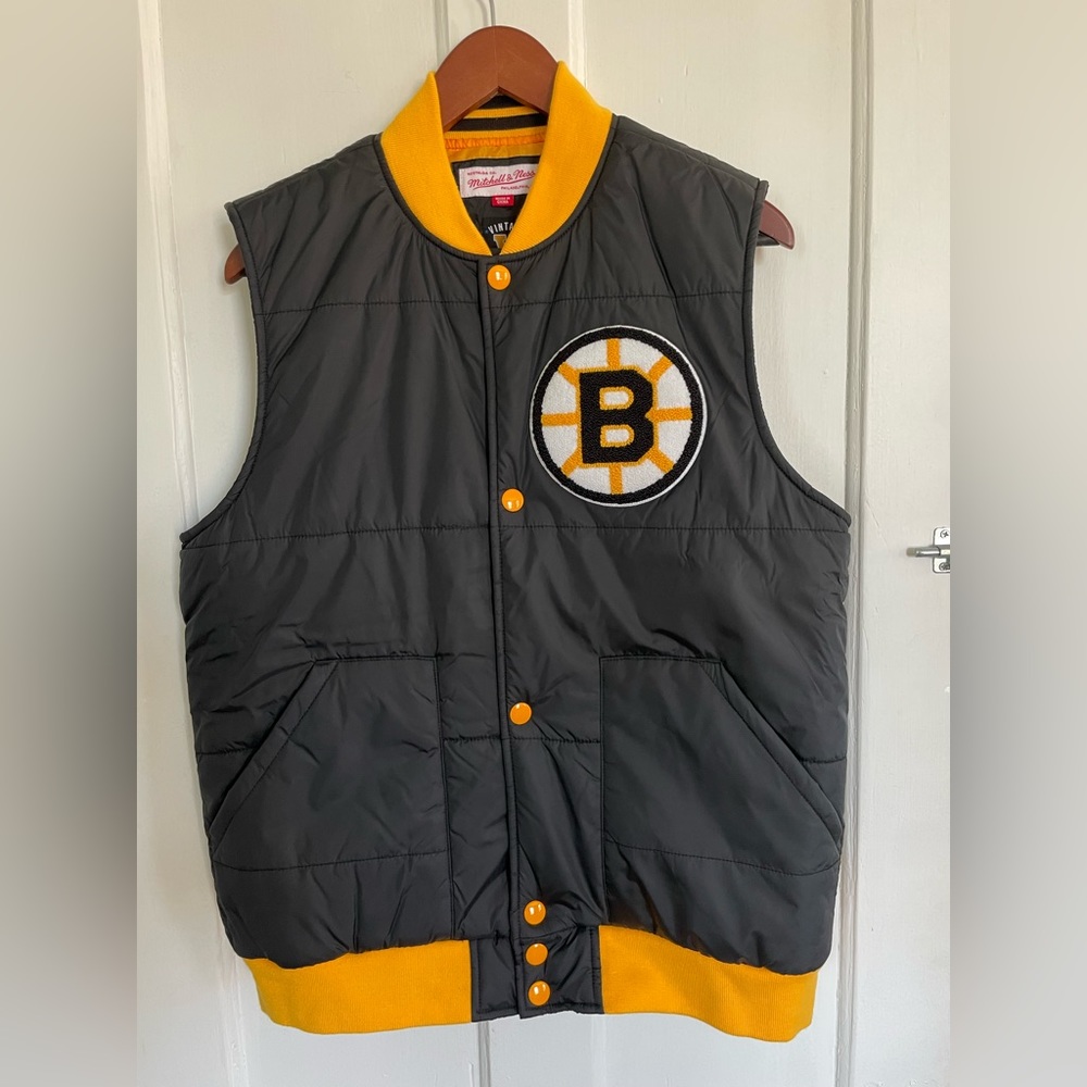 Authentic Bruins puffer vest